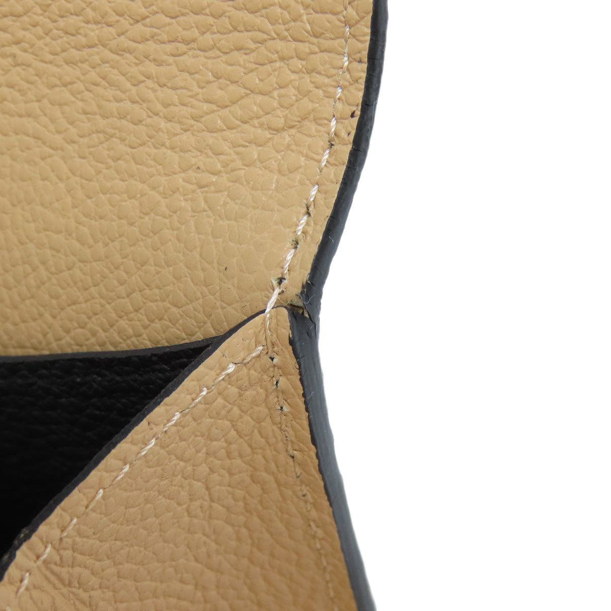 LOUIS VUITTON Bifold Wallet M62369 Ann Platt black Portefeuille Emily Women Used