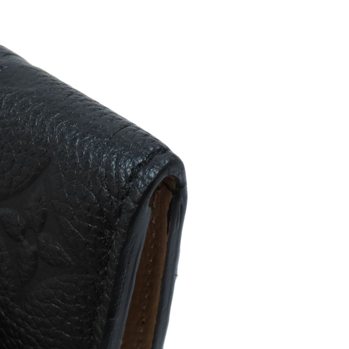 LOUIS VUITTON Bifold Wallet M62369 Ann Platt black Portefeuille Emily Women Used