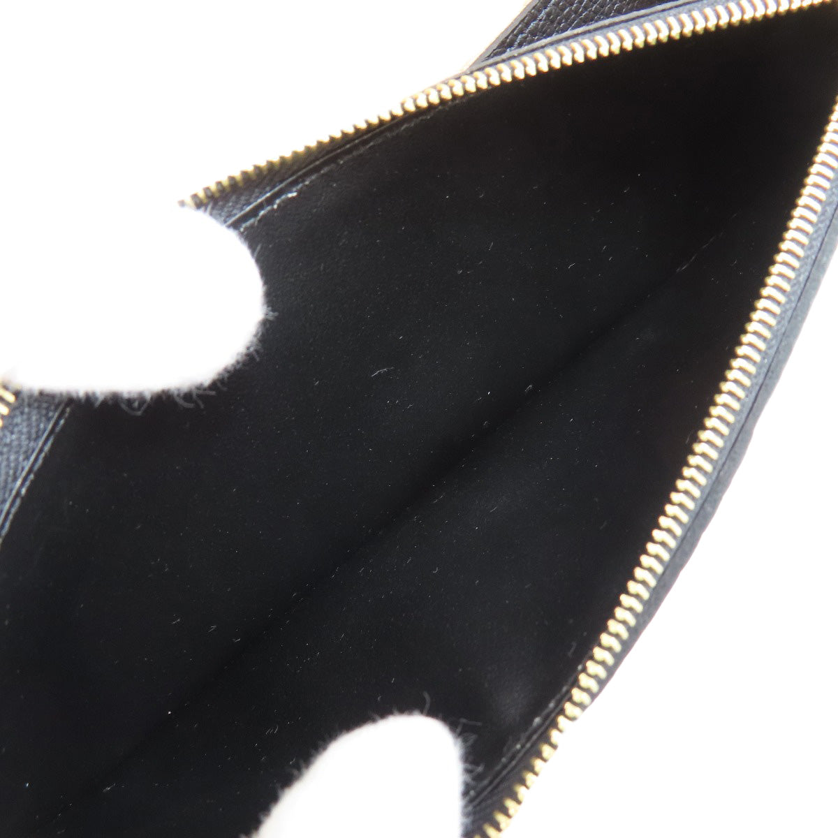 LOUIS VUITTON Bifold Wallet M62369 Ann Platt black Portefeuille Emily Women Used