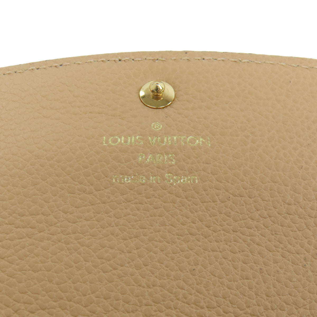 LOUIS VUITTON Bifold Wallet M62369 Ann Platt black Portefeuille Emily Women Used