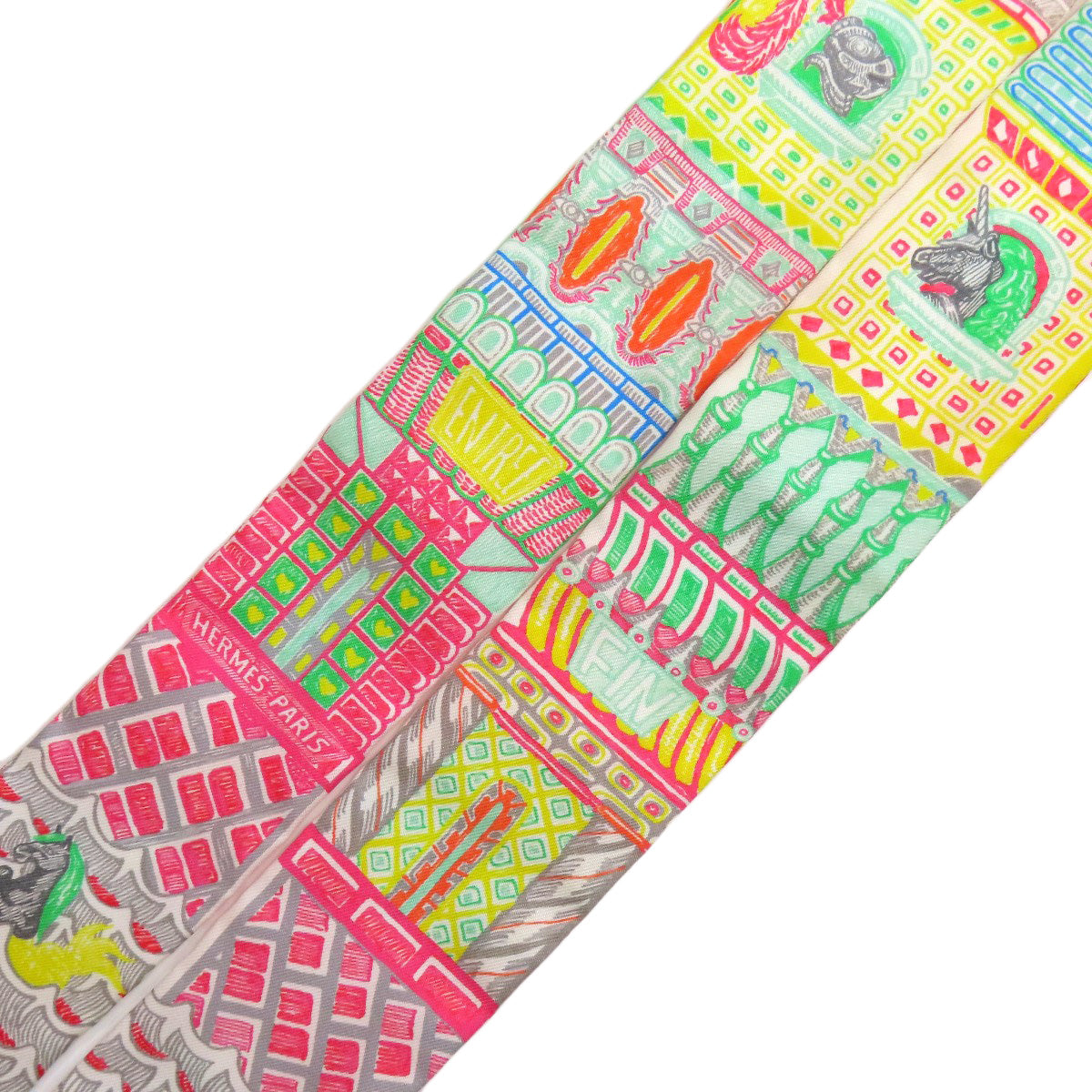 HERMES scarf silk multicolor Twilly Women Used