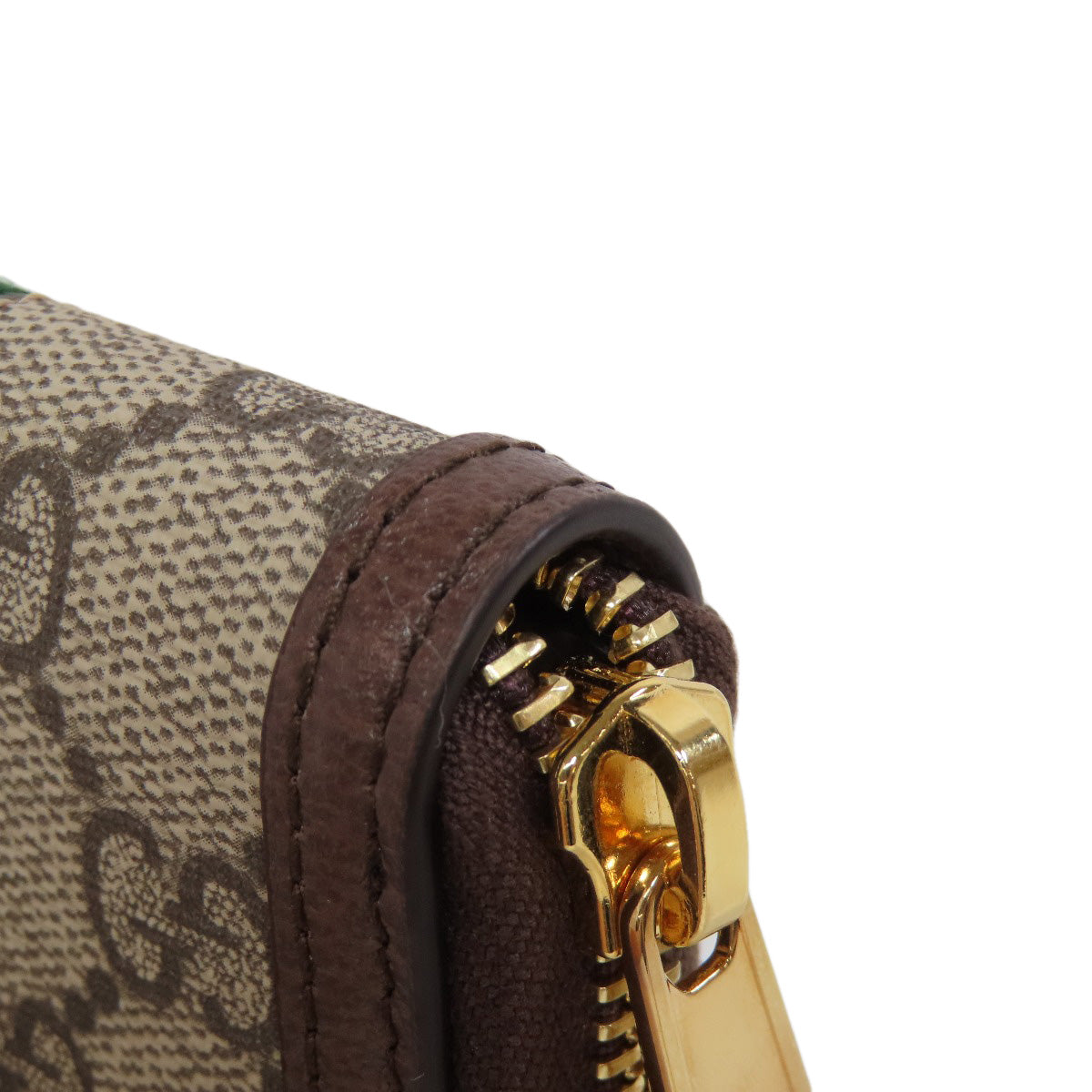GUCCI Card Case 658552 PVC Brown Ophidia GG Women Used