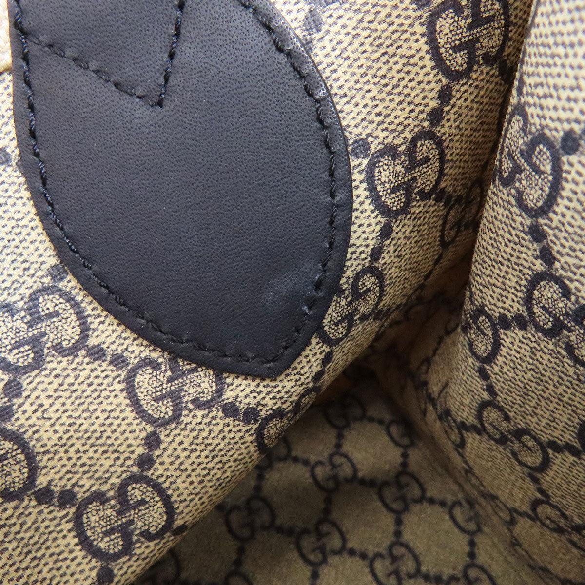 GUCCI Handbag 772144 canvas beige Japan exclusive GUCCI print mini 2WAY