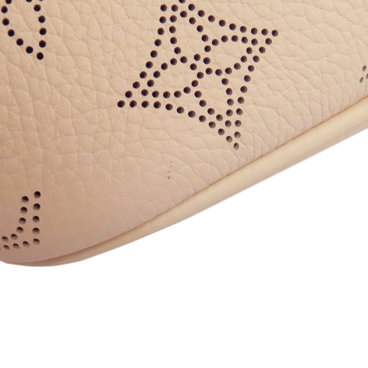 LOUIS VUITTON Handbag M21909 Mahina leather beige Blossom PM Women Used