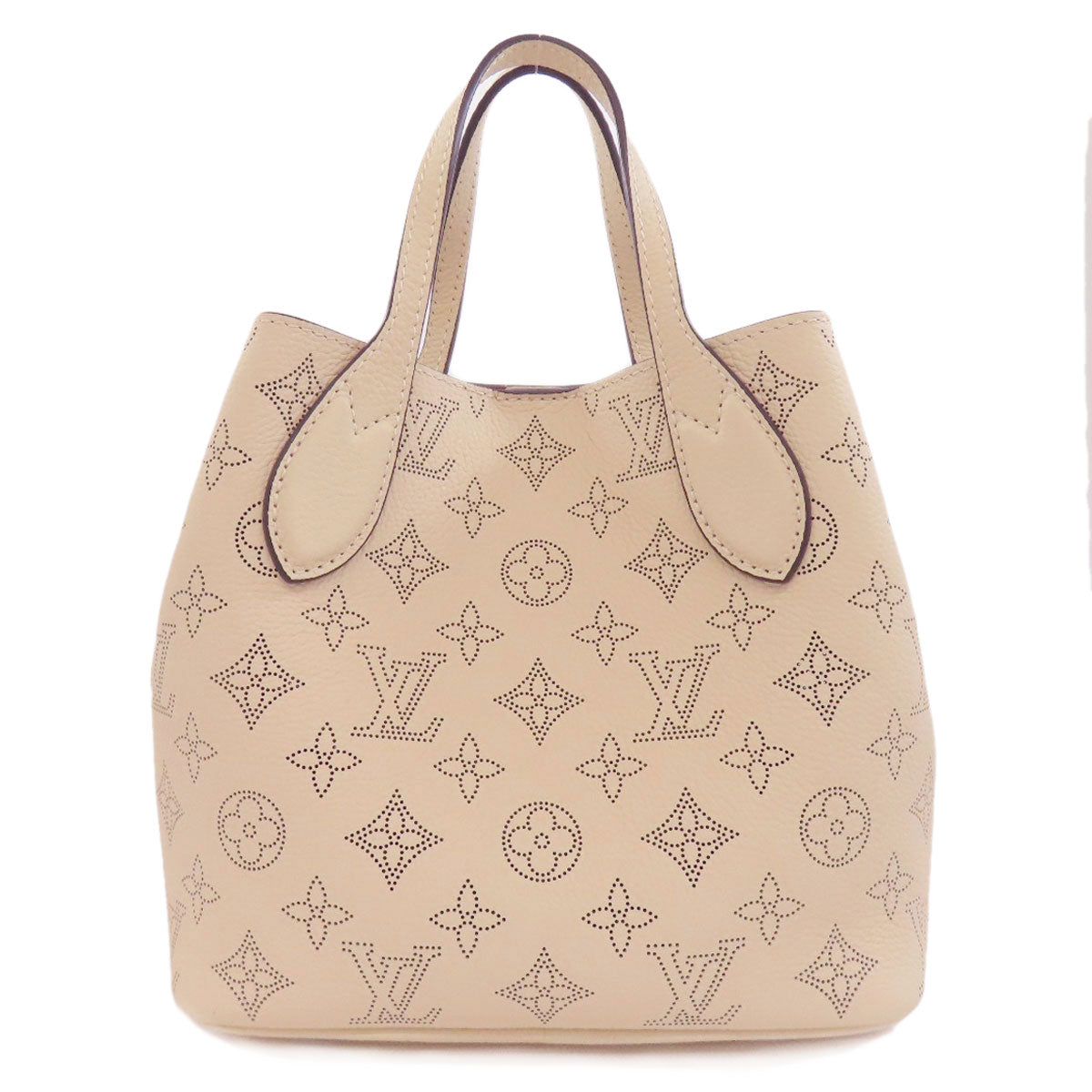 LOUIS VUITTON Handbag M21909 Mahina leather beige Blossom PM Women Used