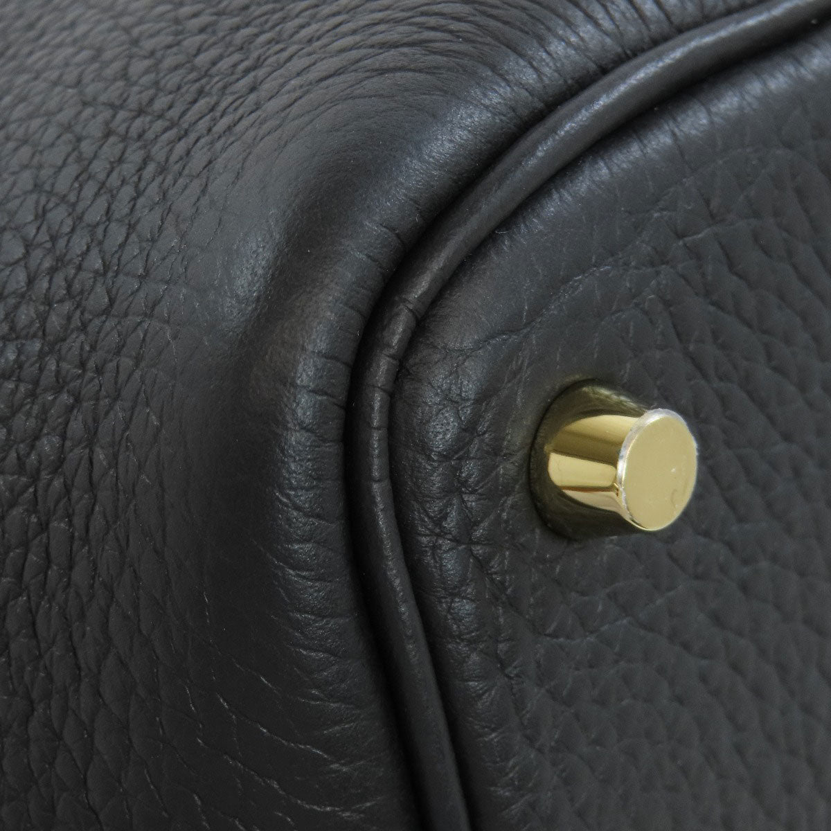 HERMES Handbag Taurillon Clemence black Picotin Lock PM Gold Metal Women Used