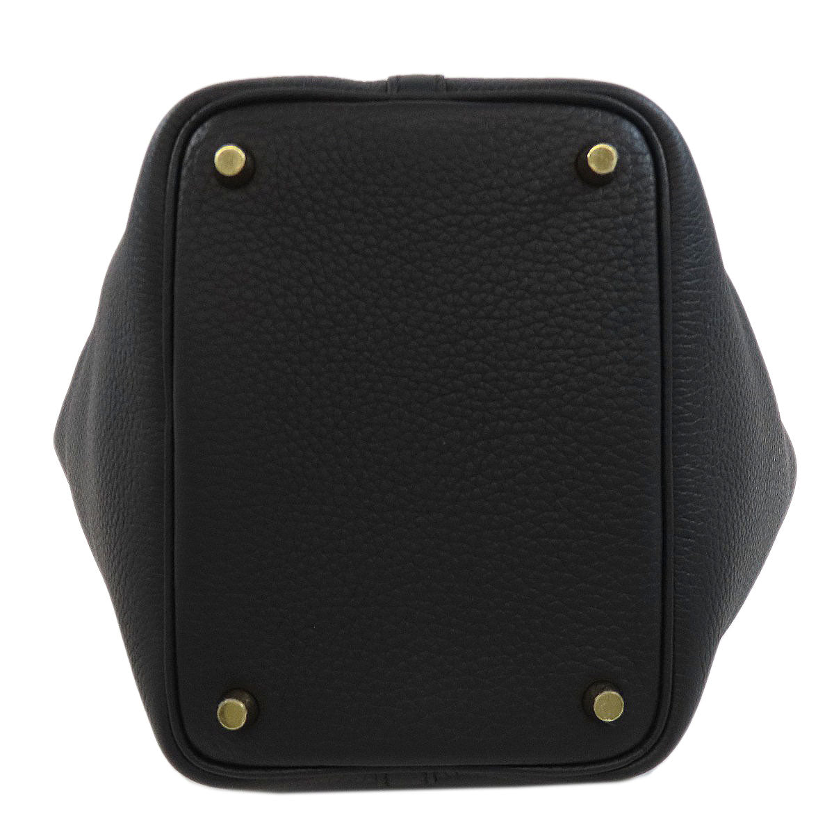 HERMES Handbag Taurillon Clemence black Picotin Lock PM Gold Metal Women Used