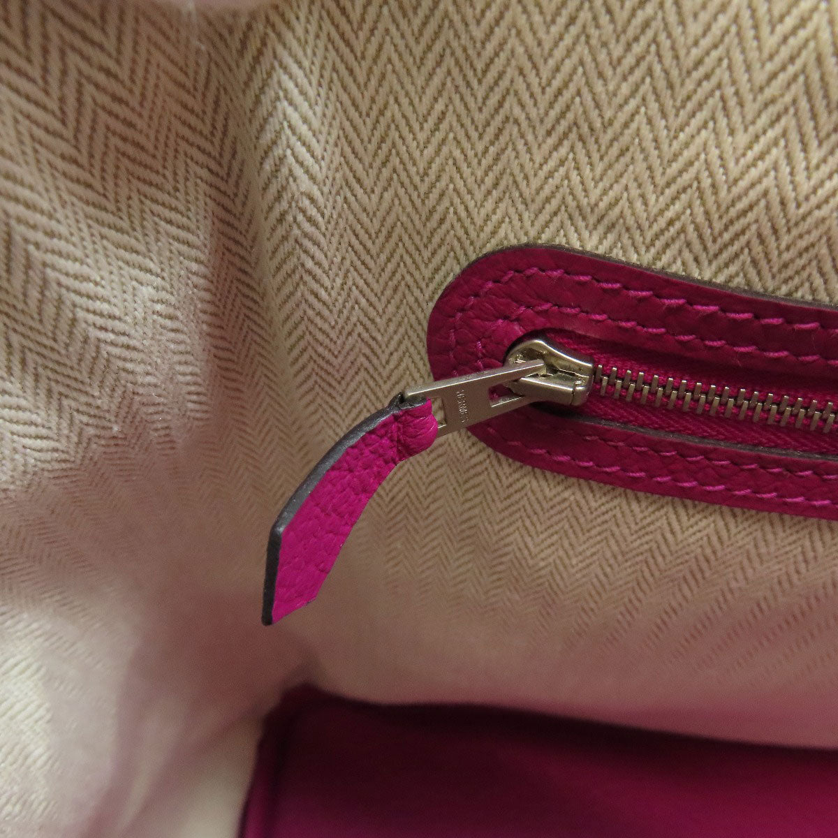 HERMES Tote Bag Negonda pink Garden Party PM SilverMetal Women Used