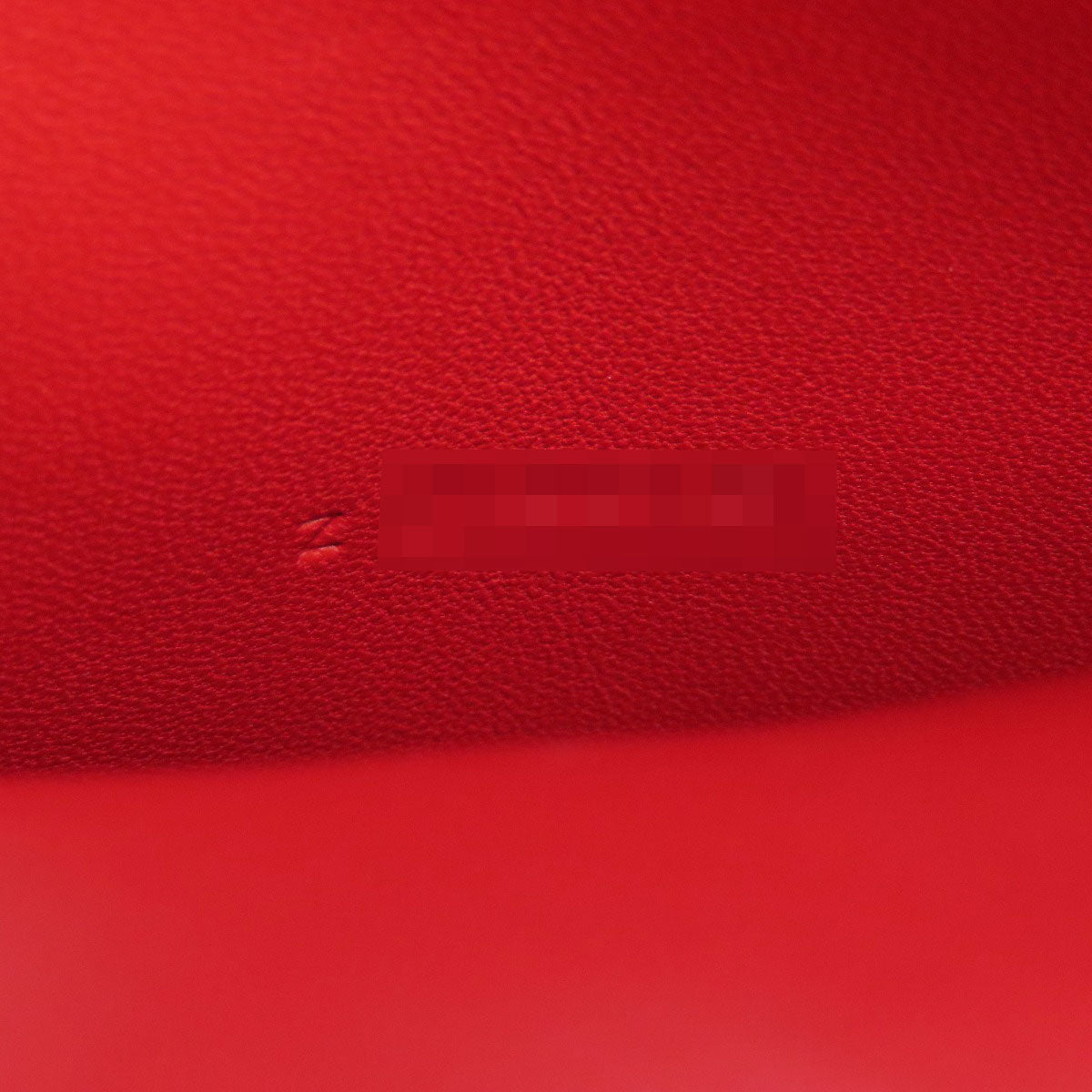 HERMES Long Wallet Purse Togo Red Dogon Long SilverMetal