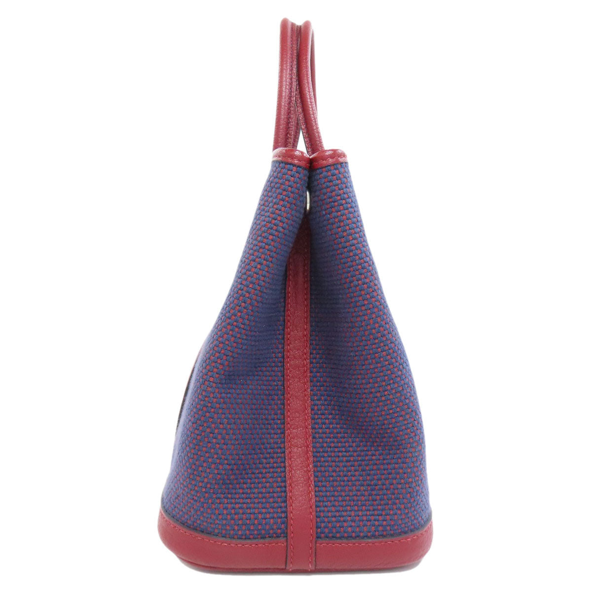 HERMES Handbag Tower ash Navy Garden Party TPM SilverMetal Women Used