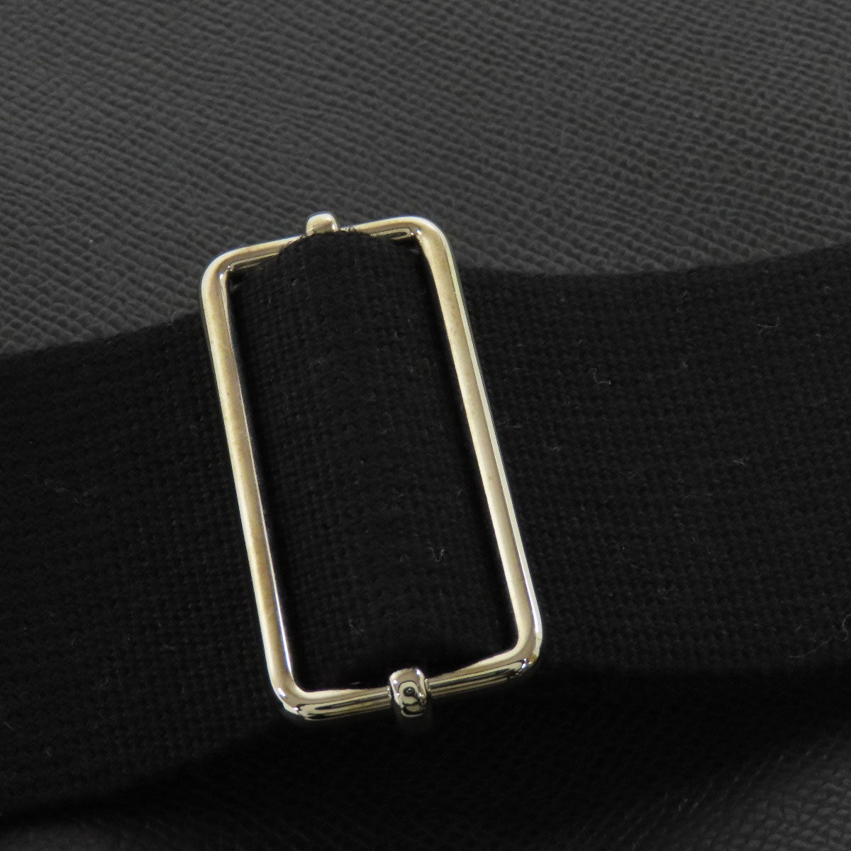 HERMES Shoulder Bag Epsom black Evelyn 3 PM SilverMetal Women Used
