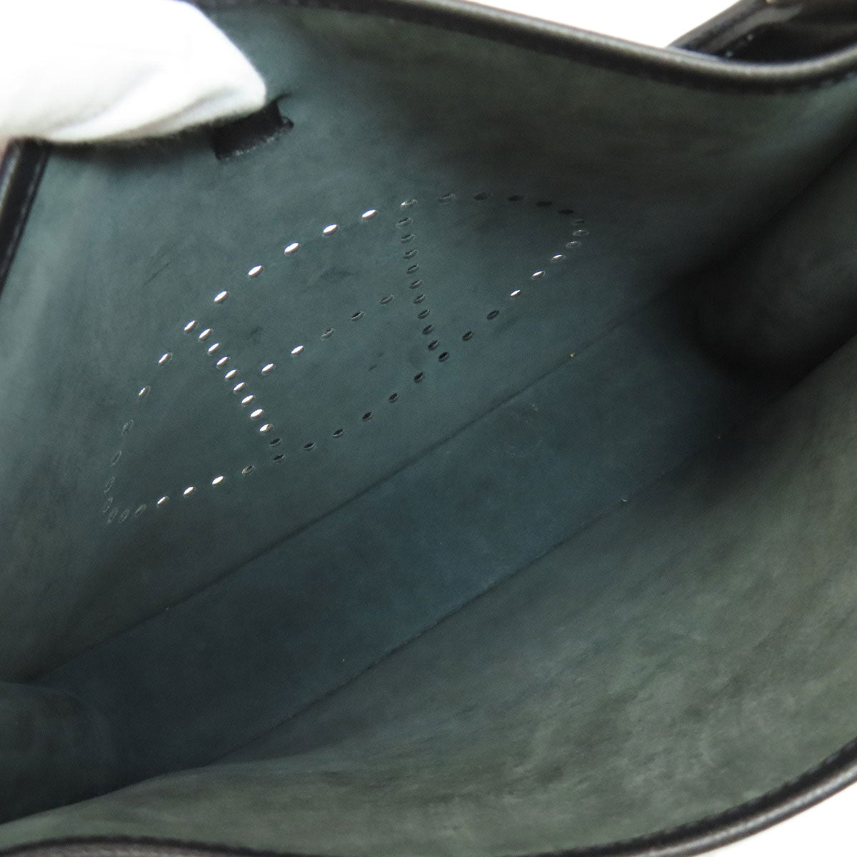 HERMES Shoulder Bag Epsom black Evelyn 3 PM SilverMetal Women Used