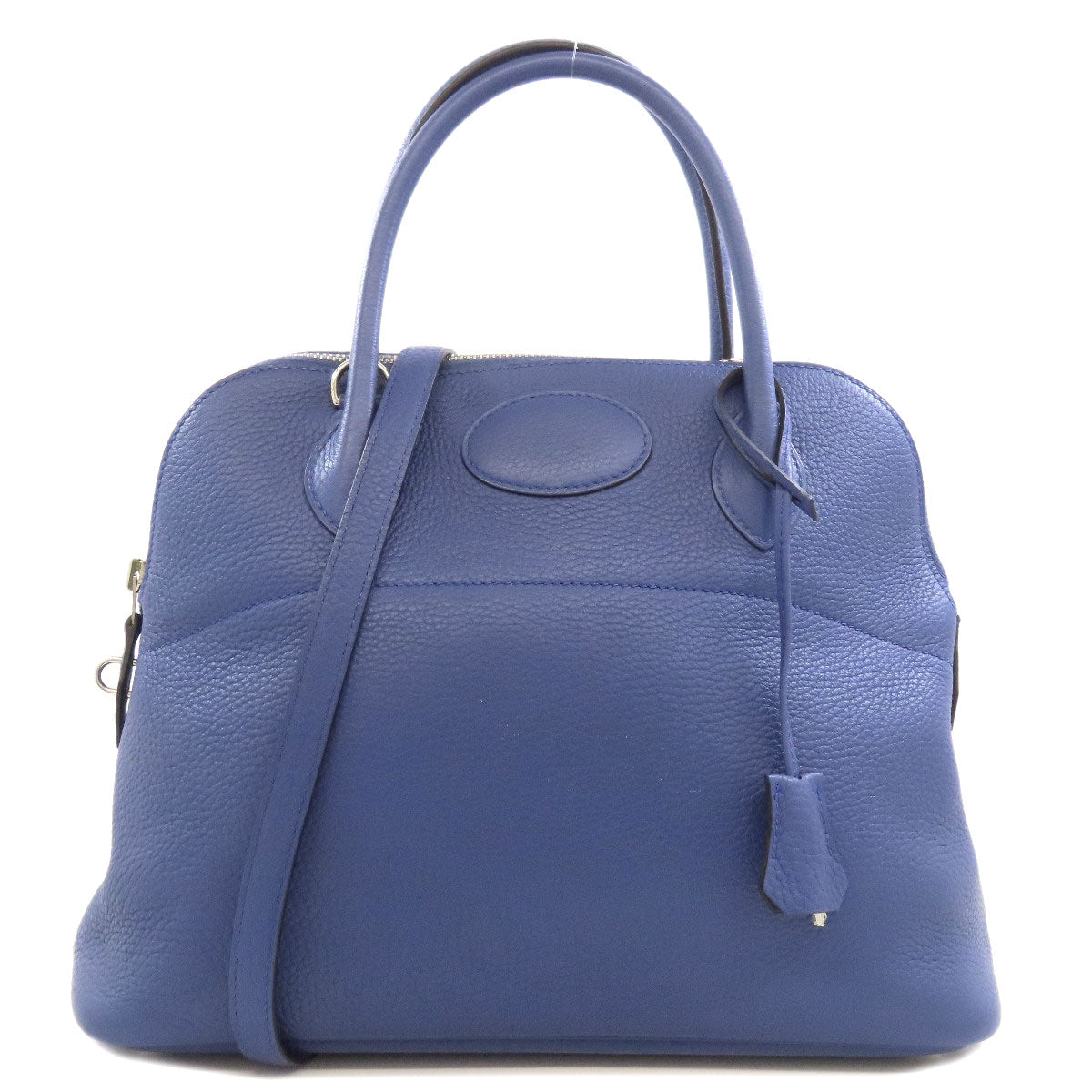 HERMES Handbag Taurillon Clemence blue Bolide 31 SilverMetal Women Used
