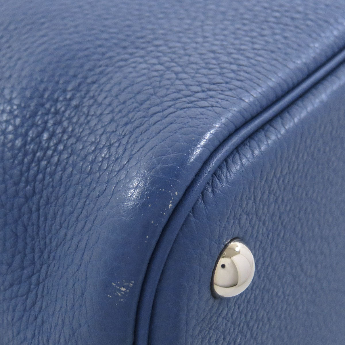 HERMES Handbag Taurillon Clemence blue Bolide 31 SilverMetal Women Used