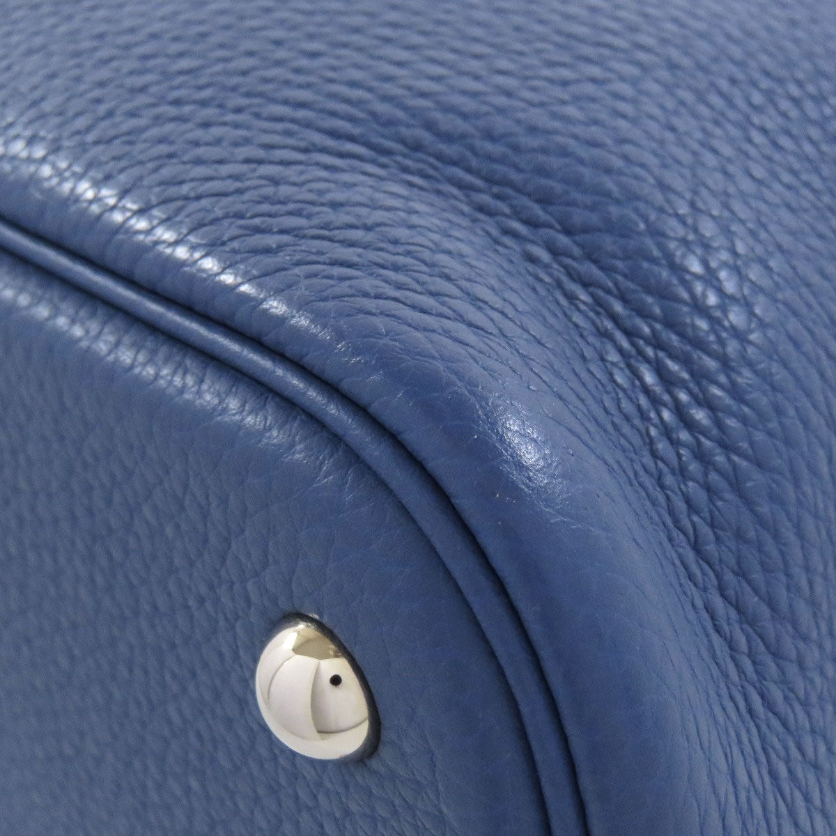 HERMES Handbag Taurillon Clemence blue Bolide 31 SilverMetal Women Used