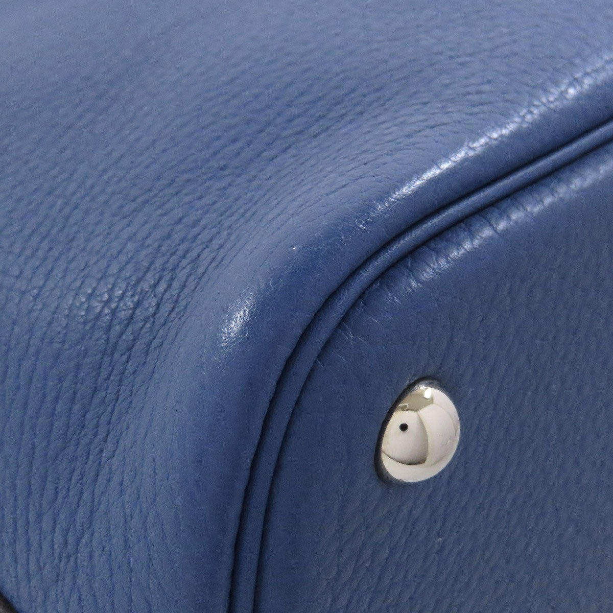 HERMES Handbag Taurillon Clemence blue Bolide 31 SilverMetal Women Used