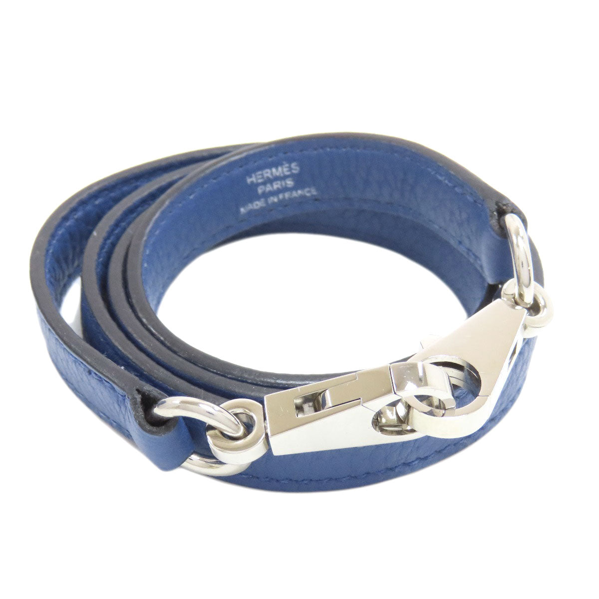 HERMES Handbag Taurillon Clemence blue Bolide 31 SilverMetal Women Used