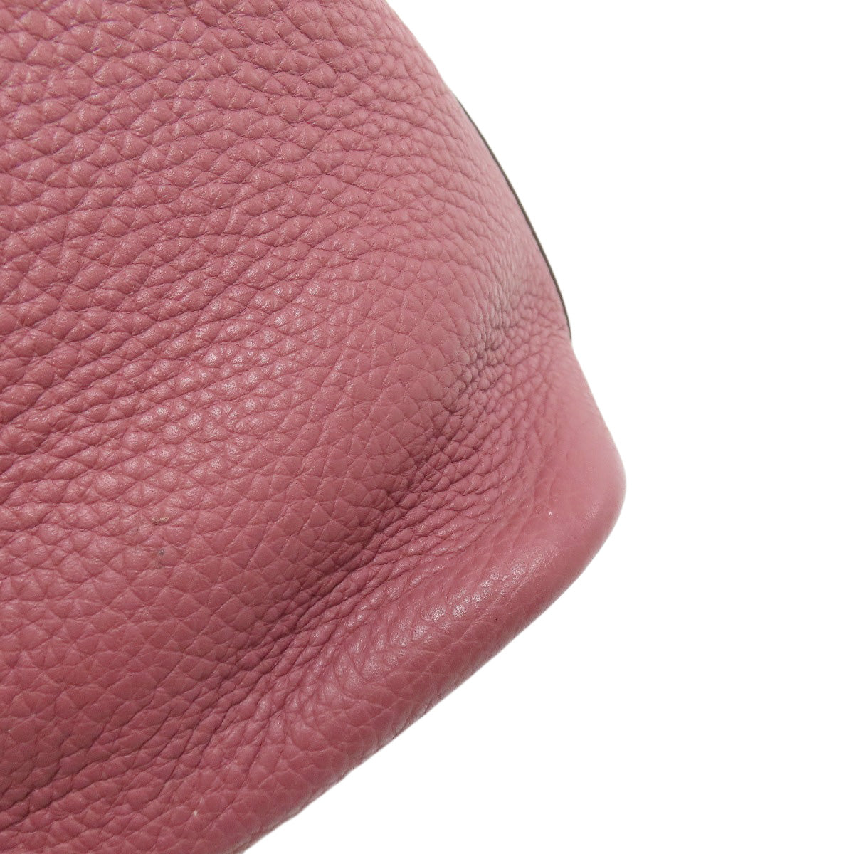 HERMES Handbag Taurillon Clemence pink Picotin Lock MM SilverMetal