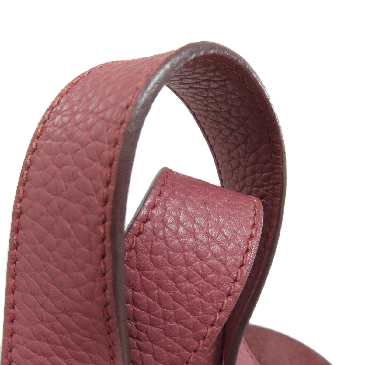 HERMES Handbag Taurillon Clemence pink Picotin Lock MM SilverMetal