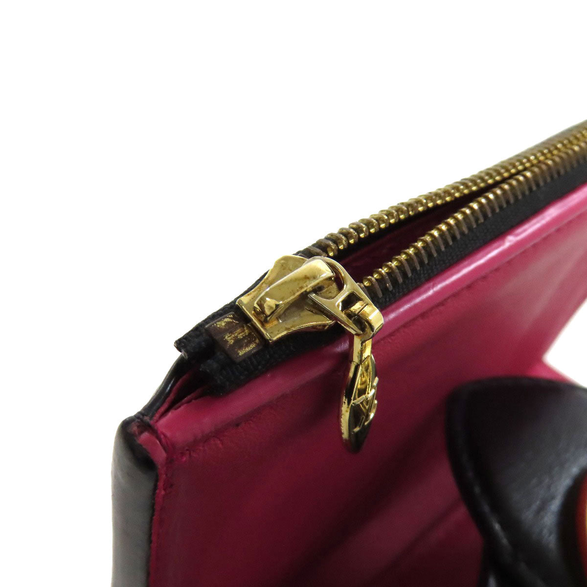 LOUIS VUITTON Bifold Wallet M69176 leather black Portefeuille LV Pont Neuf Women Used