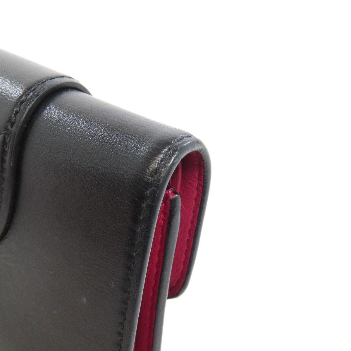 LOUIS VUITTON Bifold Wallet M69176 leather black Portefeuille LV Pont Neuf Women Used