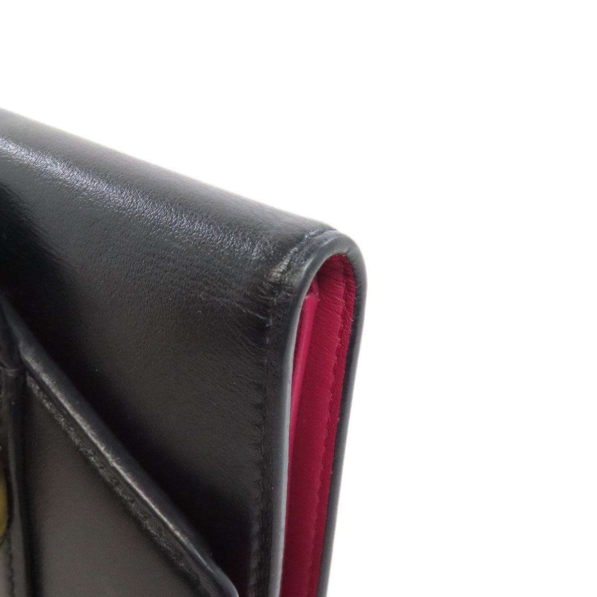 LOUIS VUITTON Bifold Wallet M69176 leather black Portefeuille LV Pont Neuf Women Used