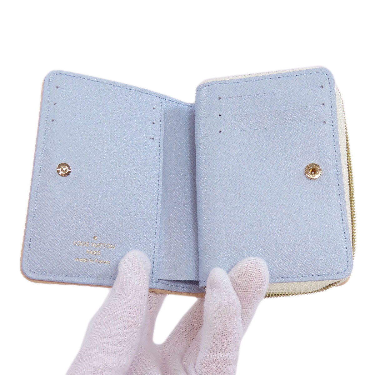 LOUIS VUITTON Bifold Wallet M83500 Monogram Jaguar white Portefeuille Lou Women Used