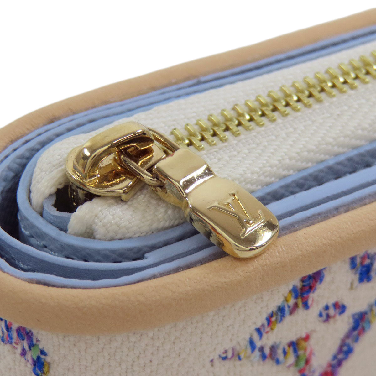 LOUIS VUITTON Bifold Wallet M83500 Monogram Jaguar white Portefeuille Lou Women Used