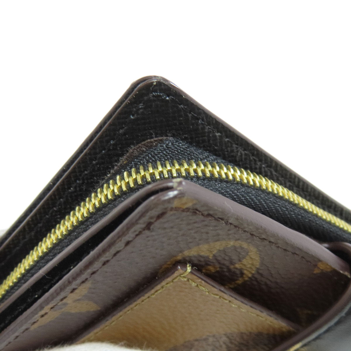 LOUIS VUITTON Bifold Wallet M69432 Monogram reverse Brown Portefeuille Juliet Women Used