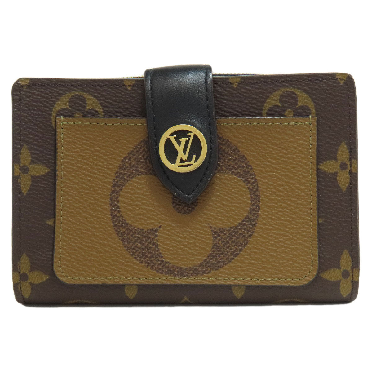 LOUIS VUITTON Bifold Wallet M69432 Monogram reverse Brown Portefeuille Juliet Women Used