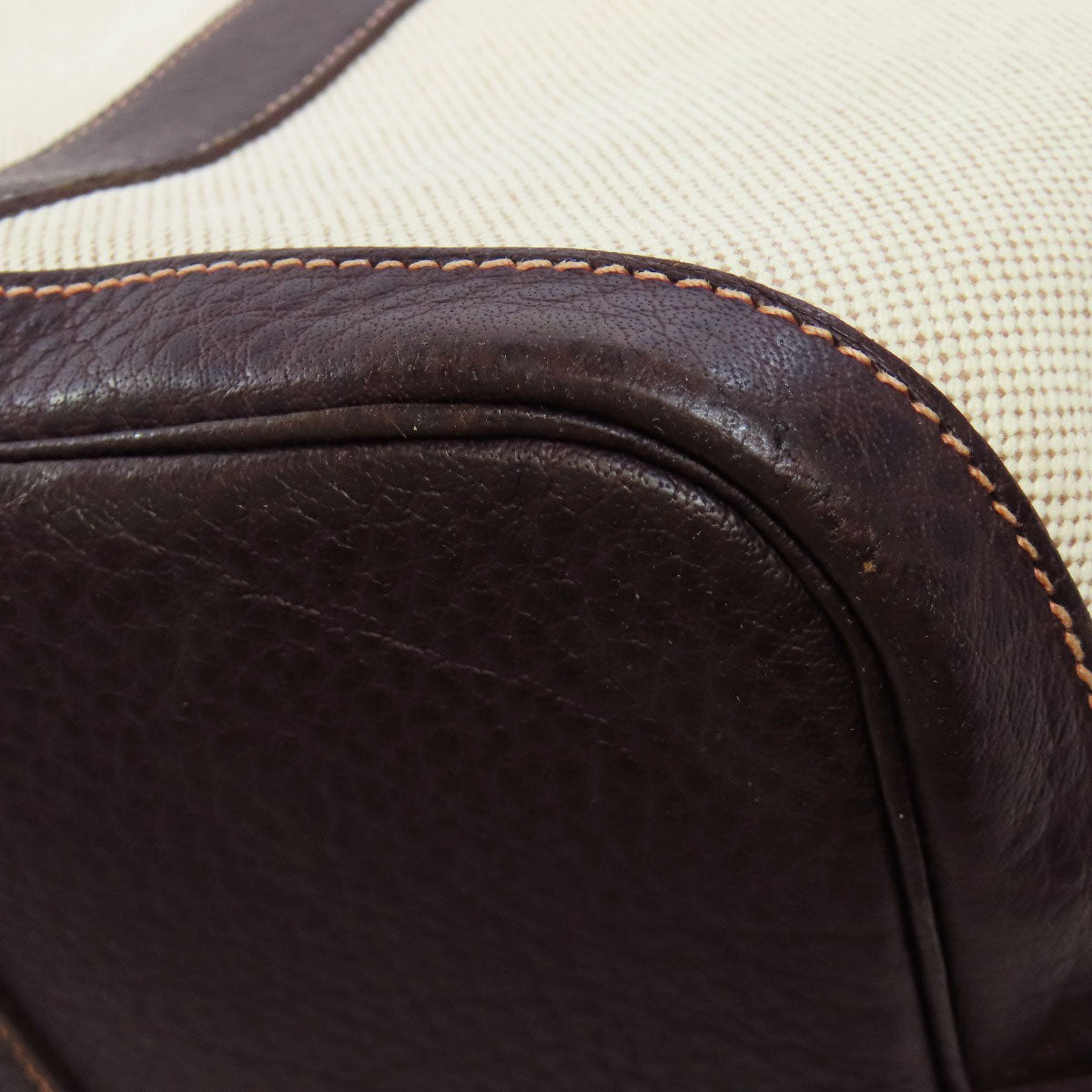 HERMES Tote Bag Tower ash beige Garden Party PM SilverMetal Women Used