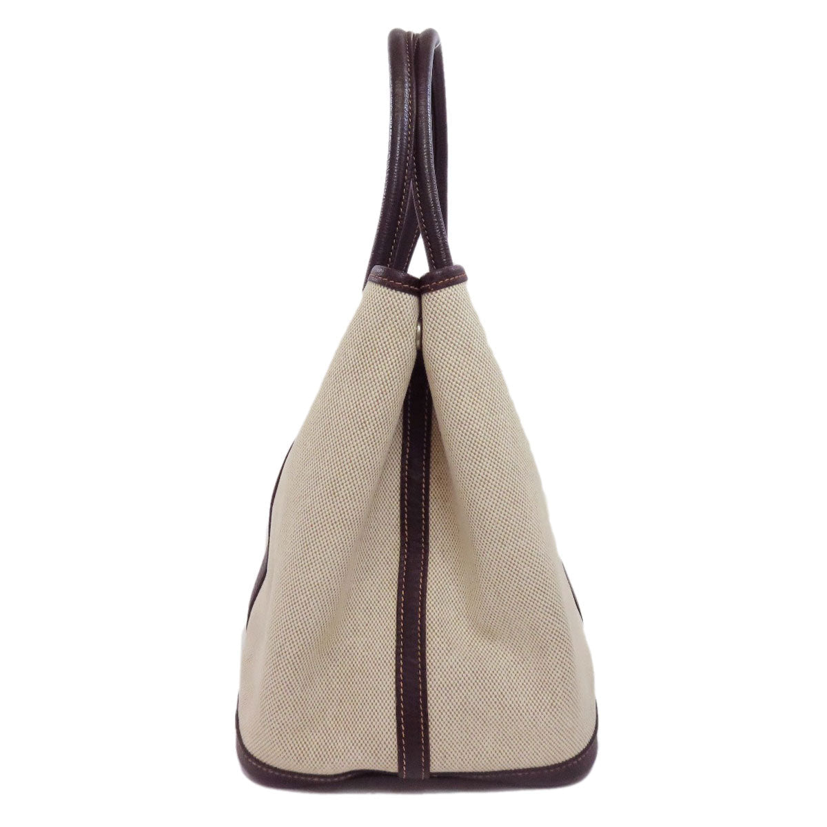 HERMES Tote Bag Tower ash beige Garden Party PM SilverMetal Women Used