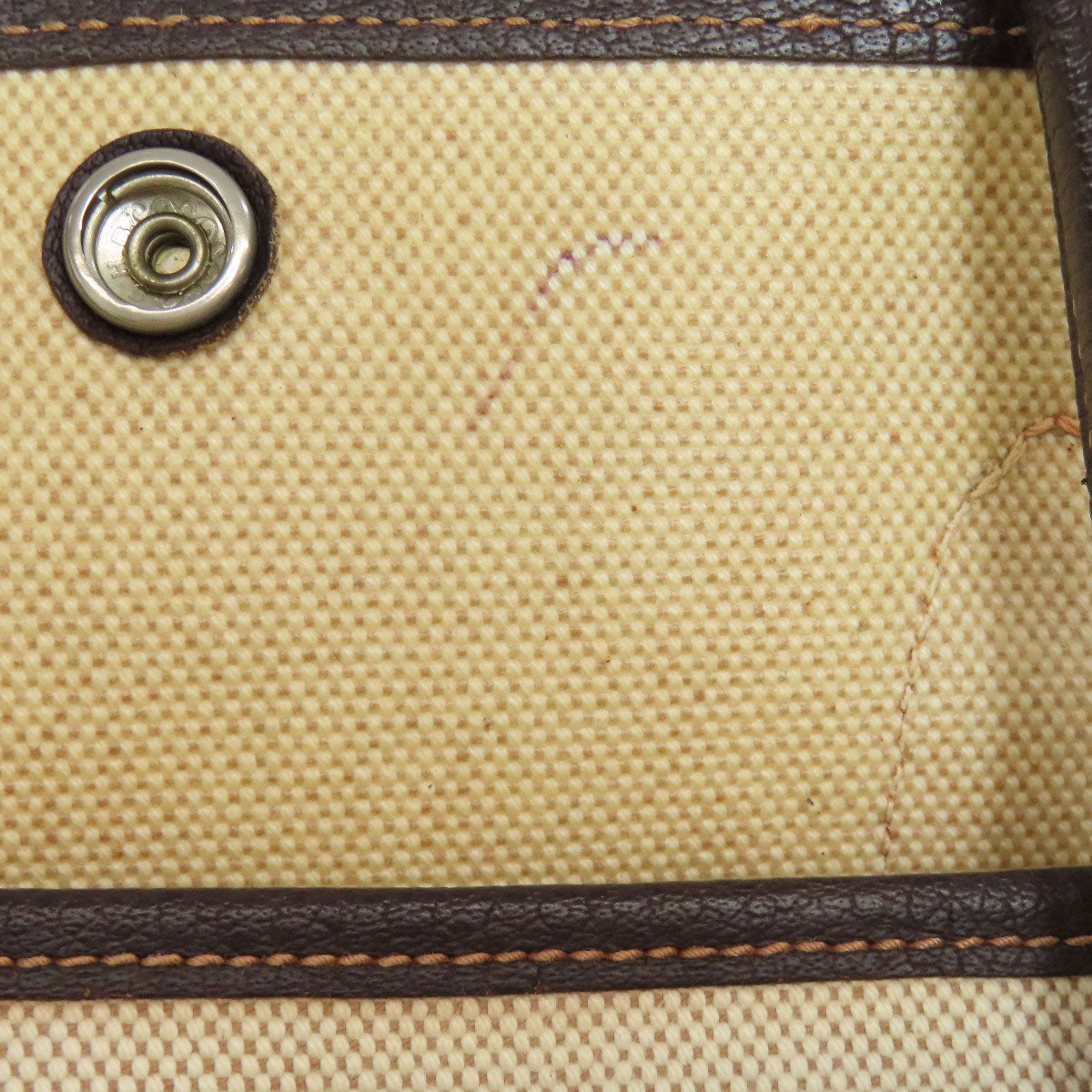 HERMES Tote Bag Tower ash beige Garden Party PM SilverMetal Women Used