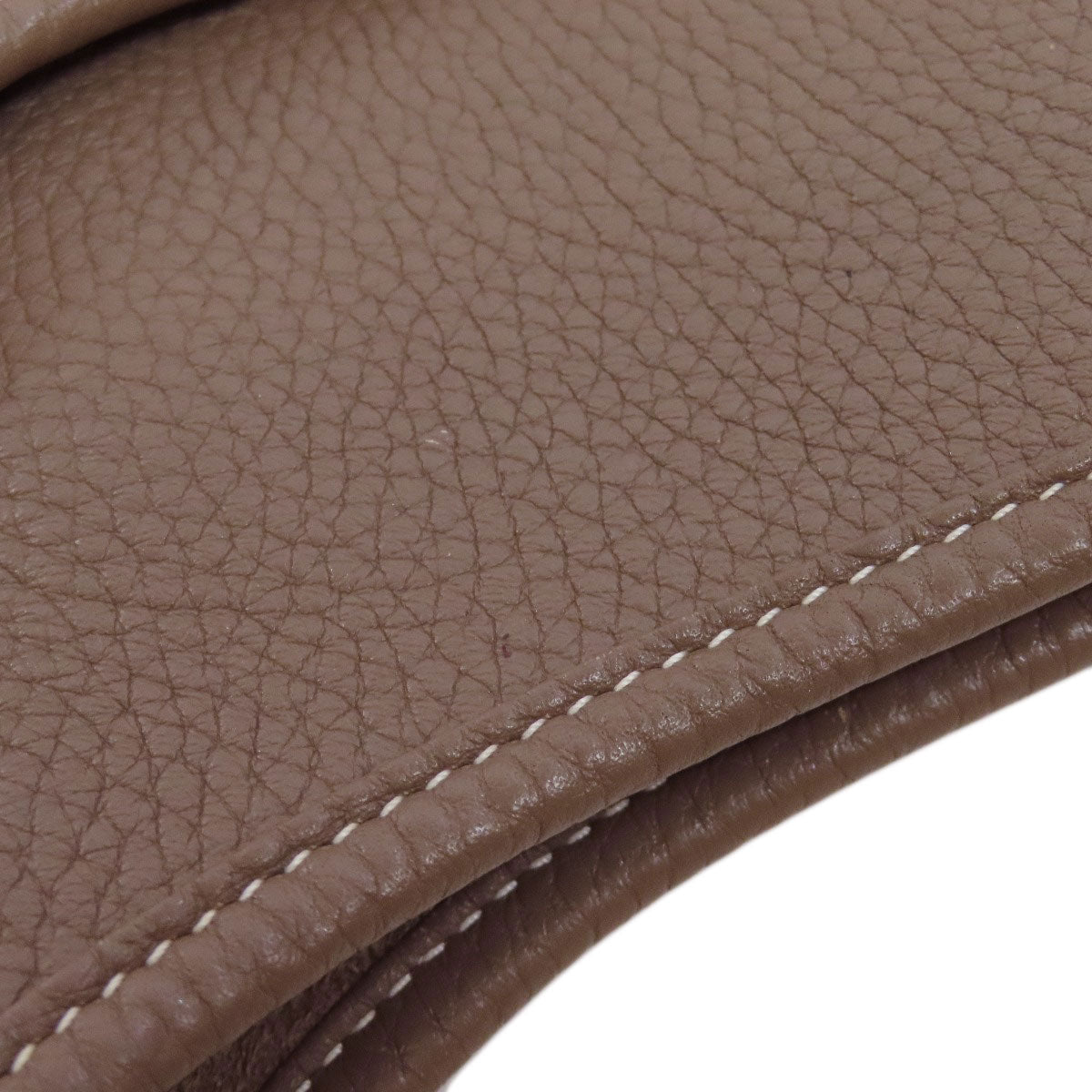HERMES Shoulder Bag Taurillon Clemence beige Evelyn 3 GM SilverMetal Women Used