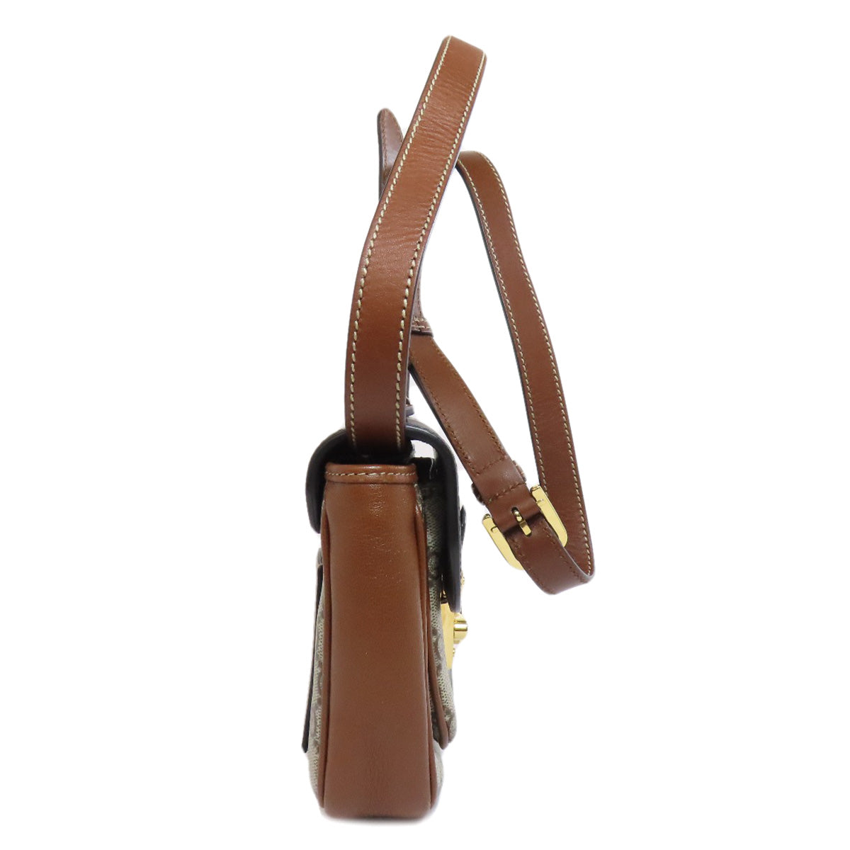 GUCCI Shoulder Bag 658487 PVC Brown GG Supreme 2WAY Women Used