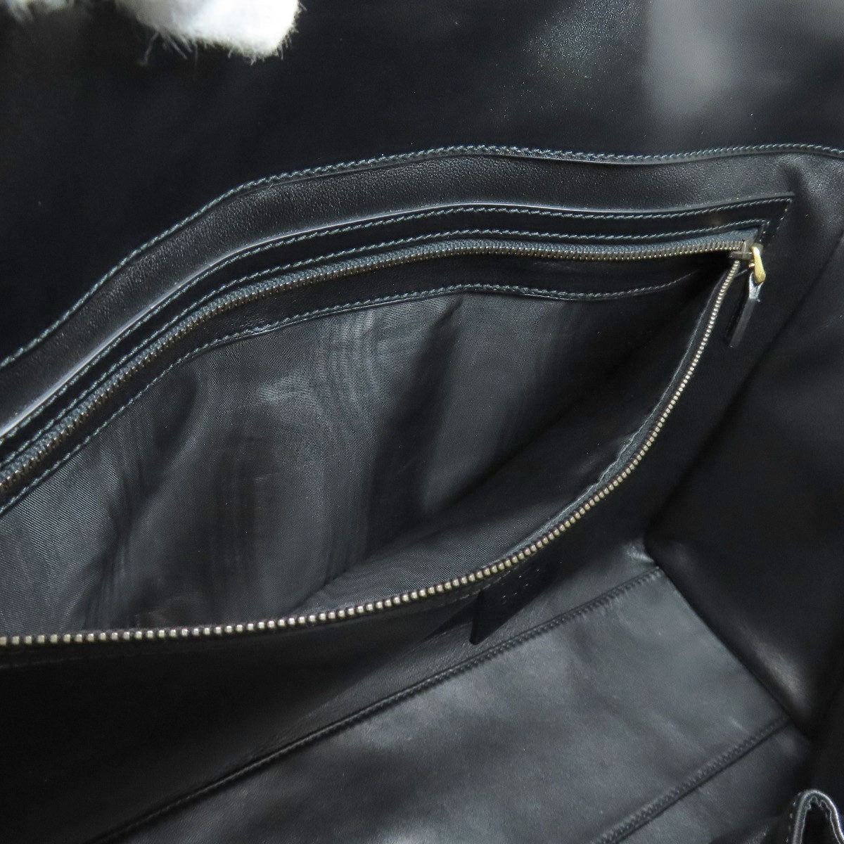 GUCCI Tote Bag 323652 leather black logo Women Used