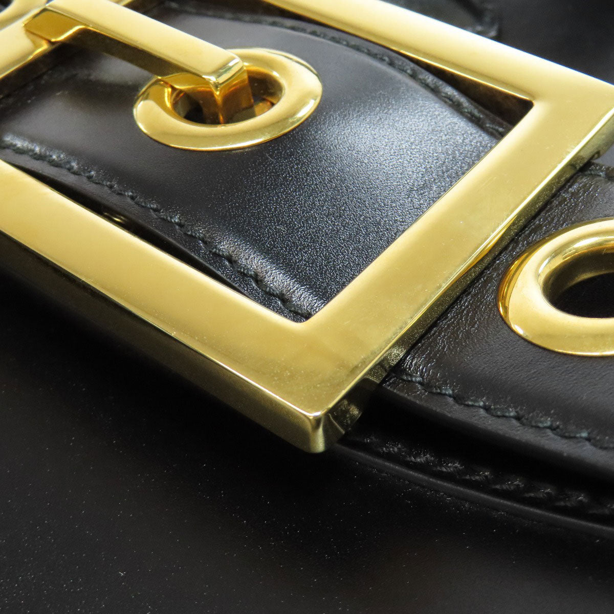GUCCI Tote Bag 323652 leather black logo Women Used