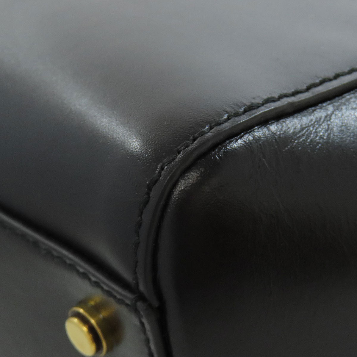 GUCCI Tote Bag 323652 leather black logo Women Used