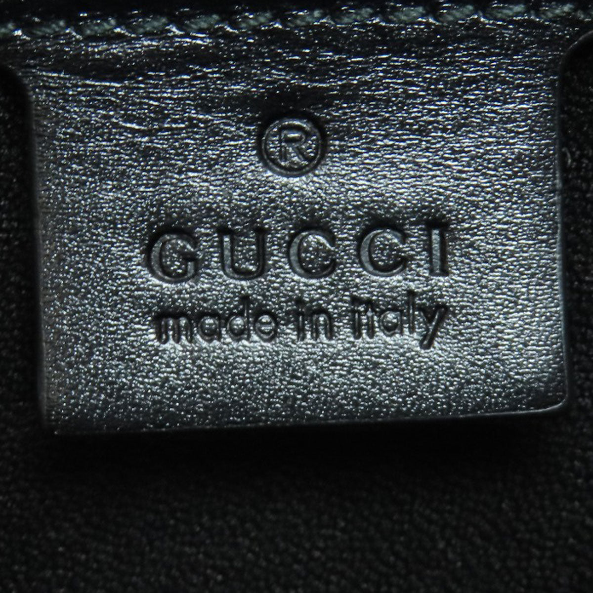 GUCCI Tote Bag 323652 leather black logo Women Used