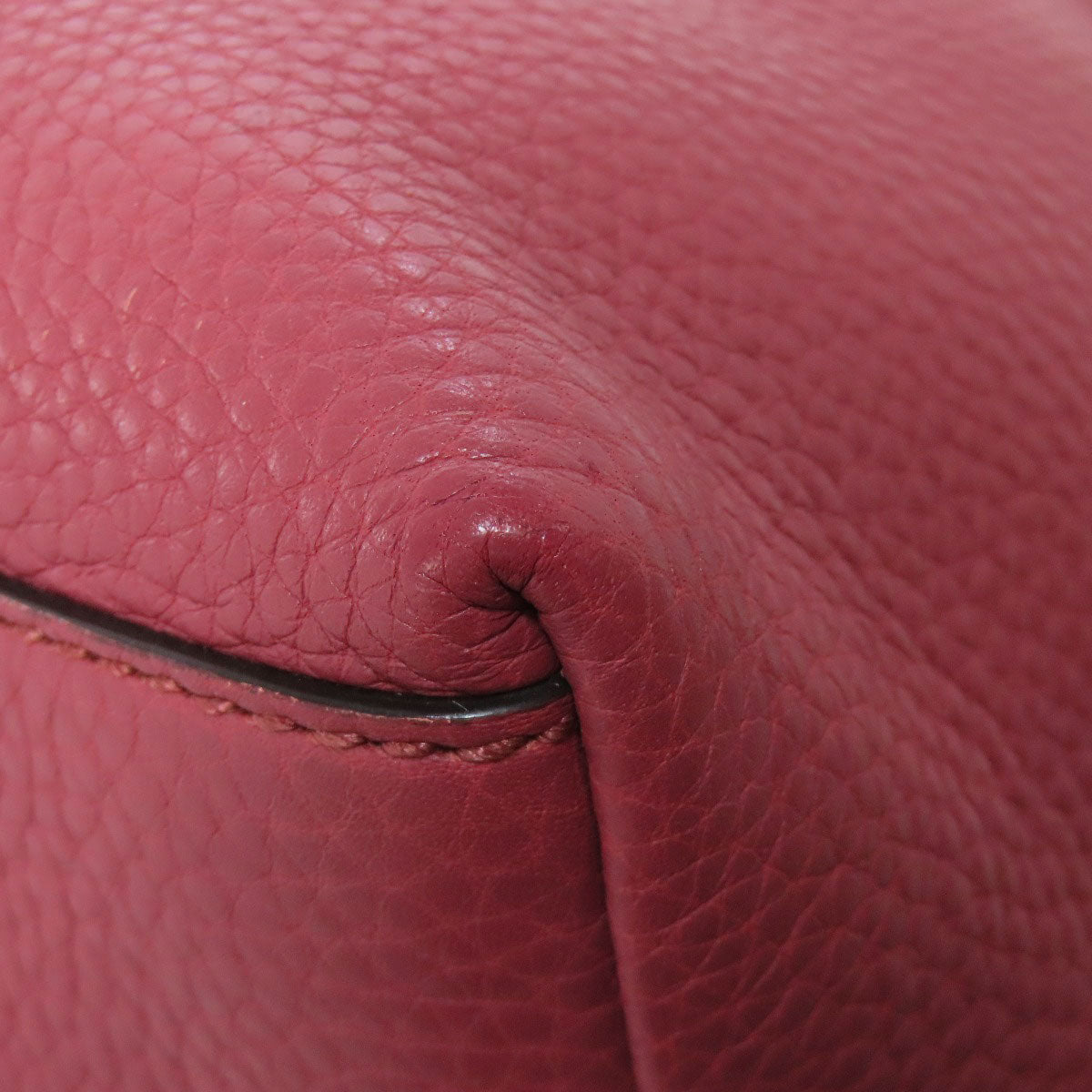 GUCCI Tote Bag 341508 leather pink Outlet 2WAY Women Used