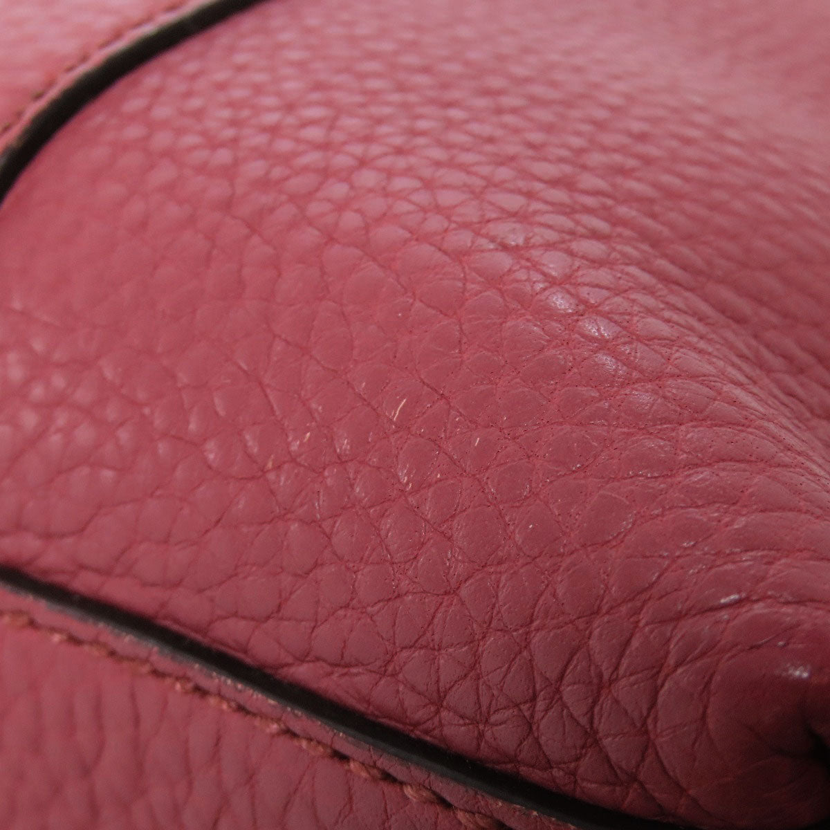 GUCCI Tote Bag 341508 leather pink Outlet 2WAY Women Used