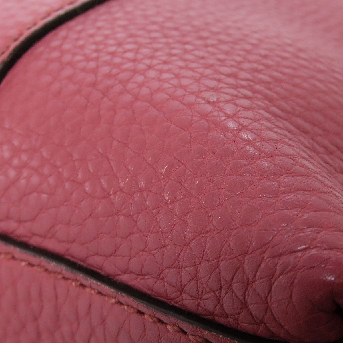 GUCCI Tote Bag 341508 leather pink Outlet 2WAY Women Used