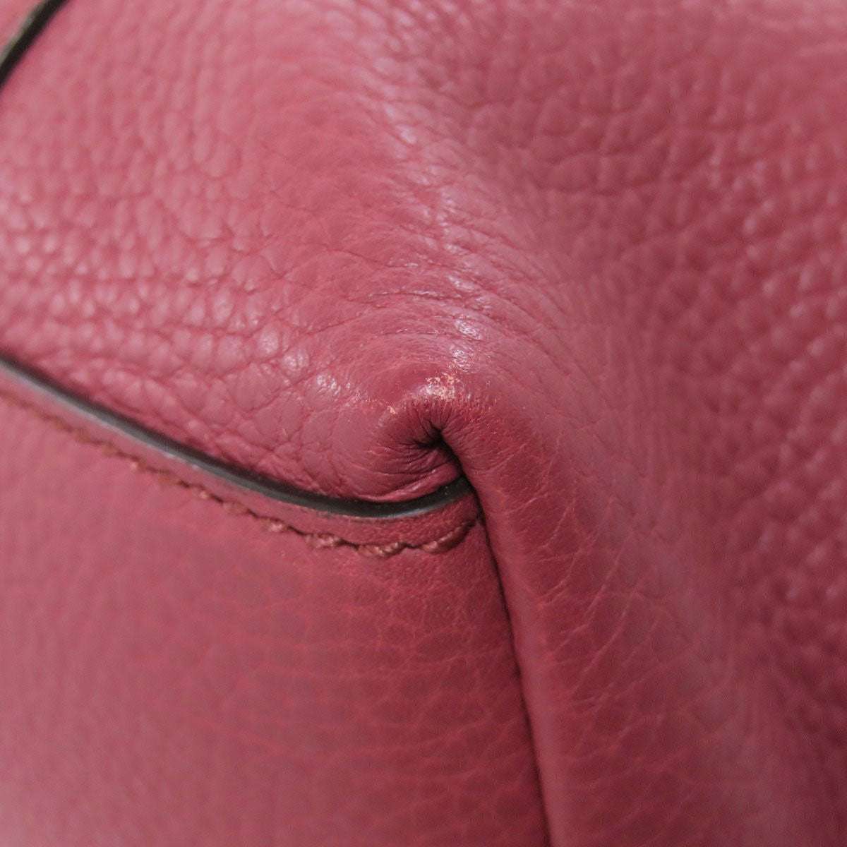 GUCCI Tote Bag 341508 leather pink Outlet 2WAY Women Used