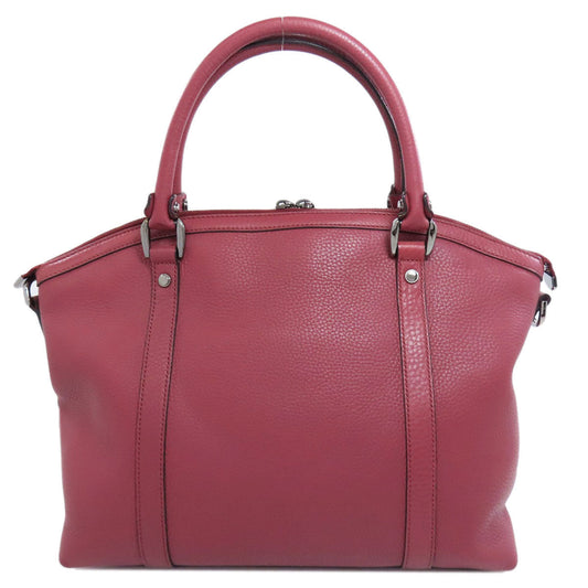 GUCCI Tote Bag 341508 leather pink Outlet 2WAY Women Used