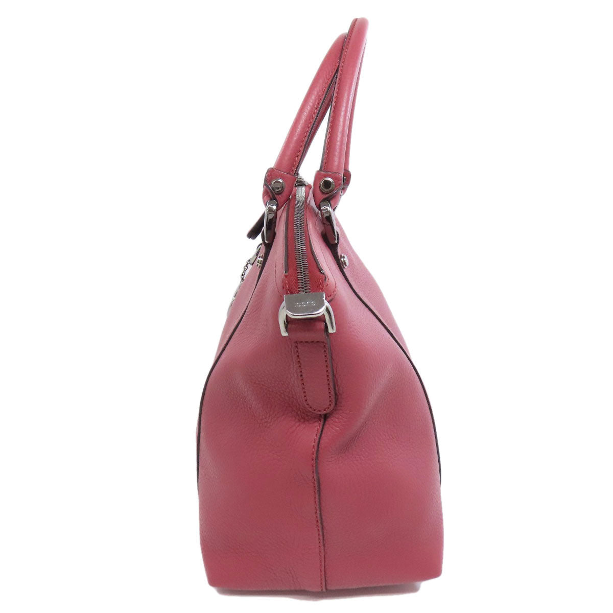 GUCCI Tote Bag 341508 leather pink Outlet 2WAY Women Used