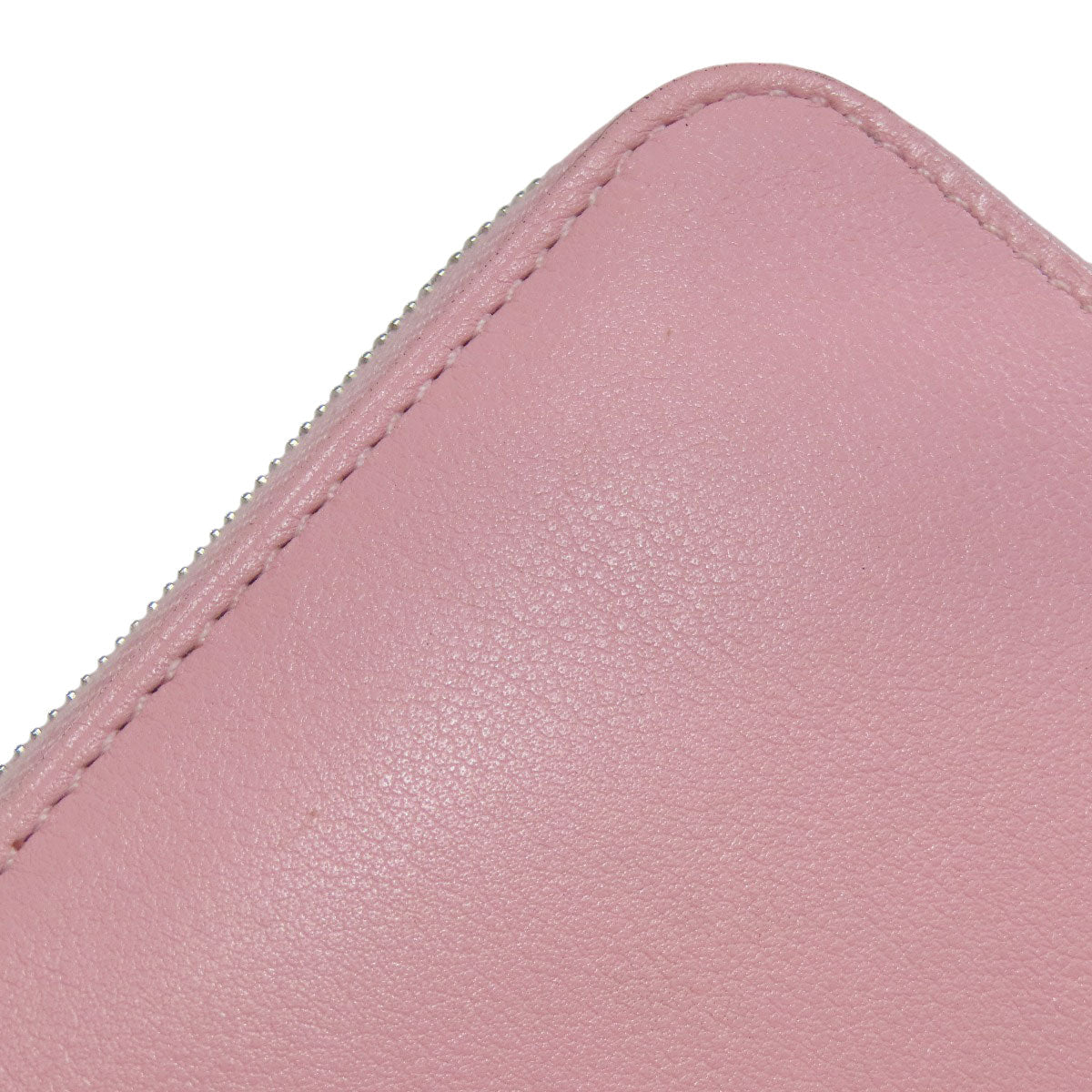 HERMES Long Wallet Purse Swift pink Azap Classic SilverMetal