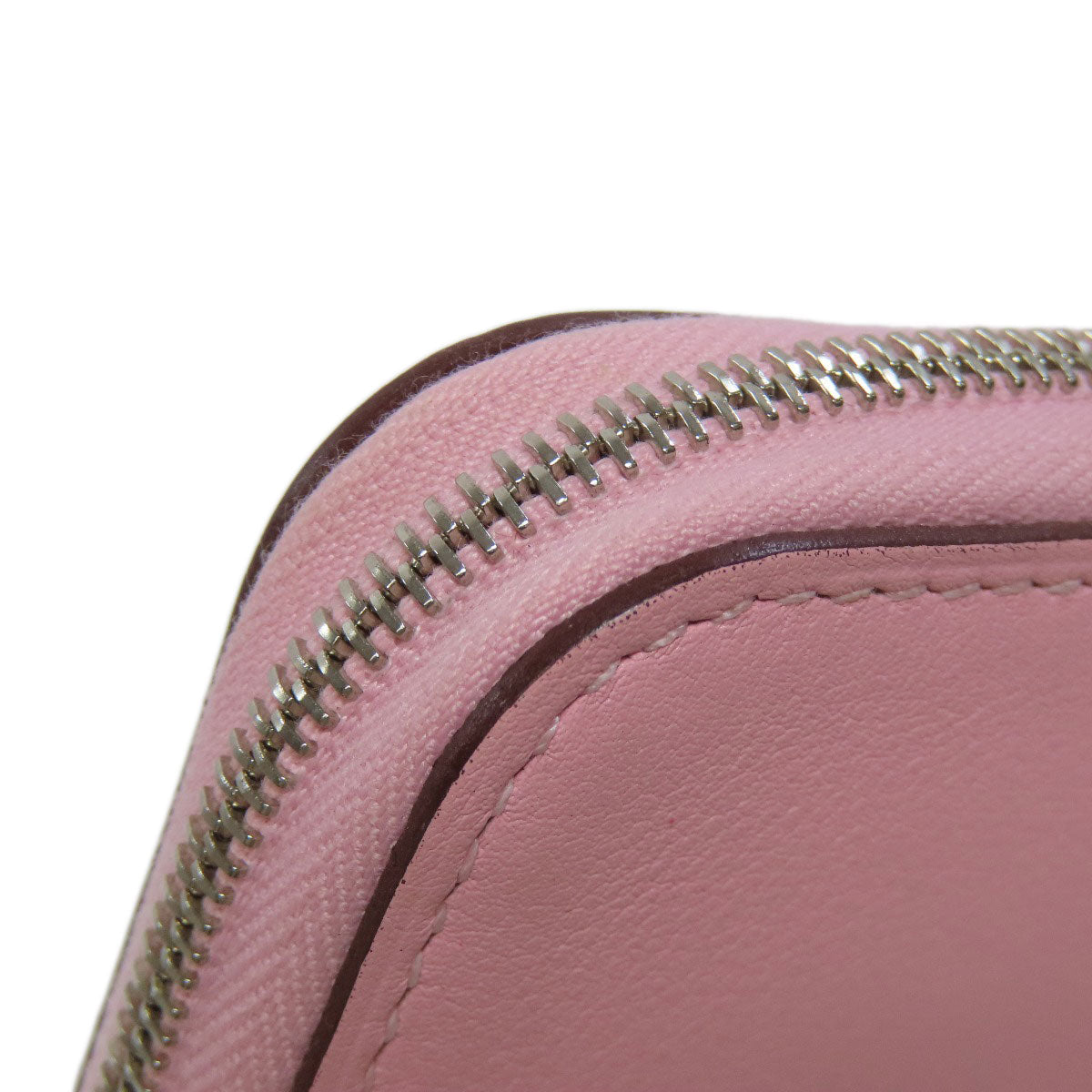 HERMES Long Wallet Purse Swift pink Azap Classic SilverMetal