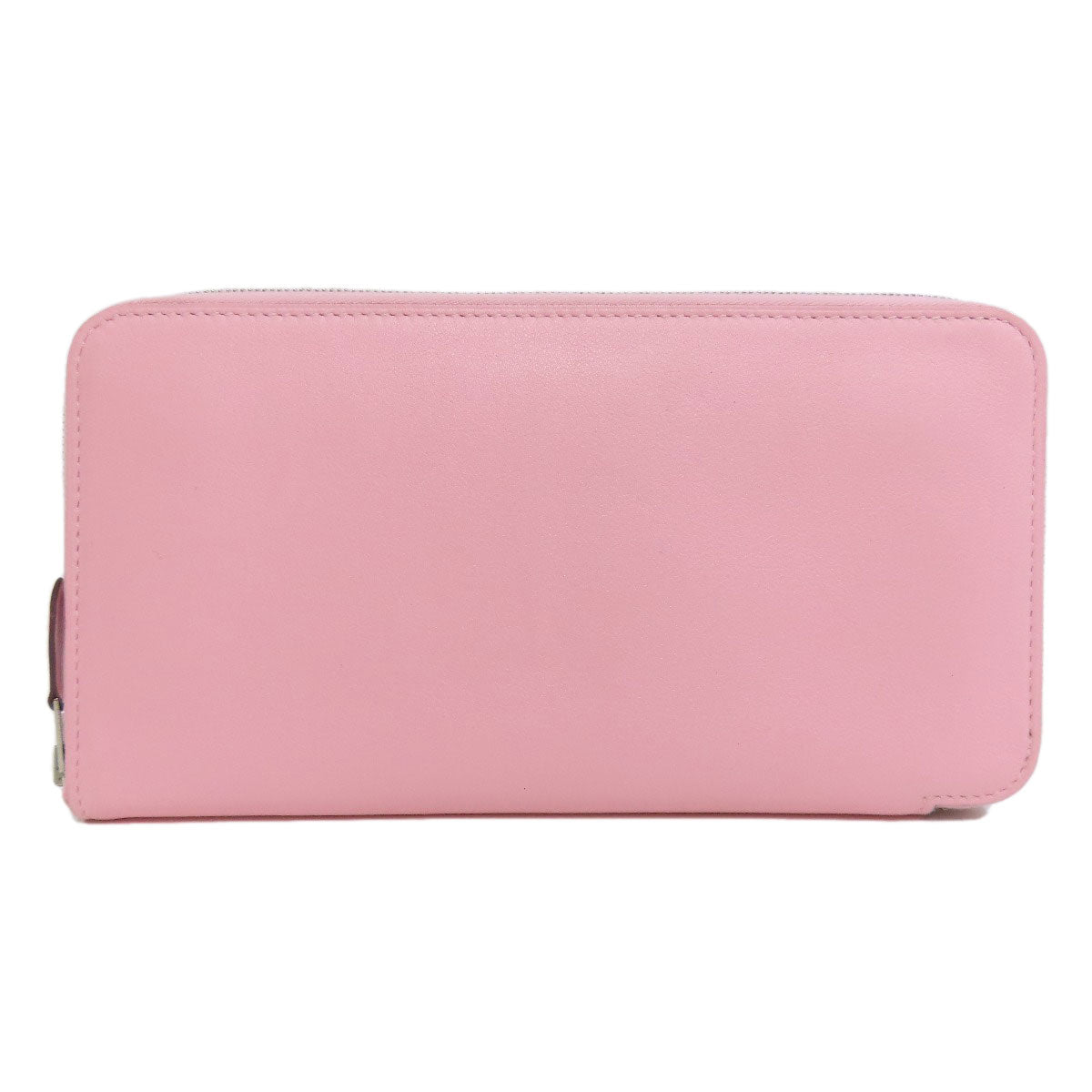 HERMES Long Wallet Purse Swift pink Azap Classic SilverMetal