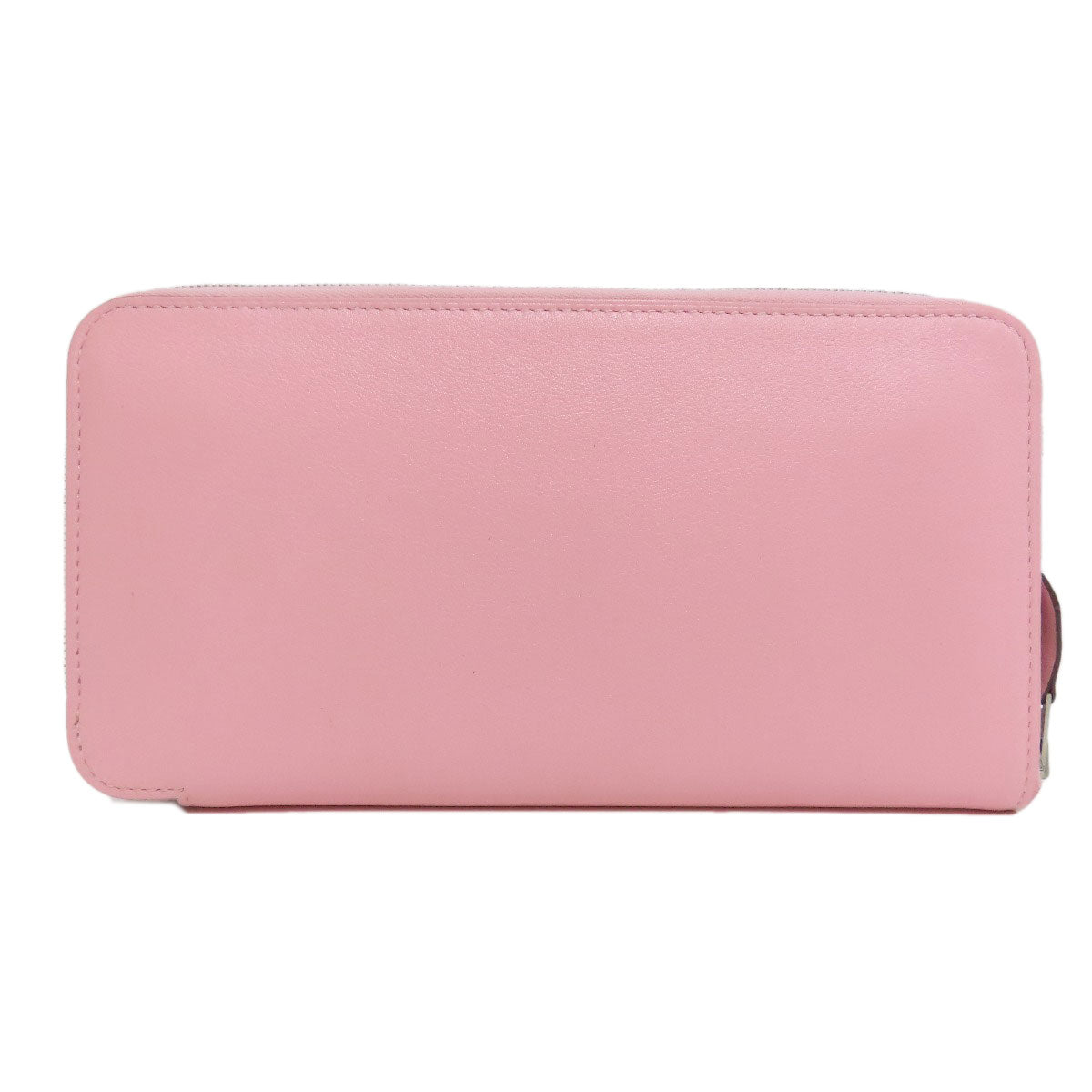 HERMES Long Wallet Purse Swift pink Azap Classic SilverMetal