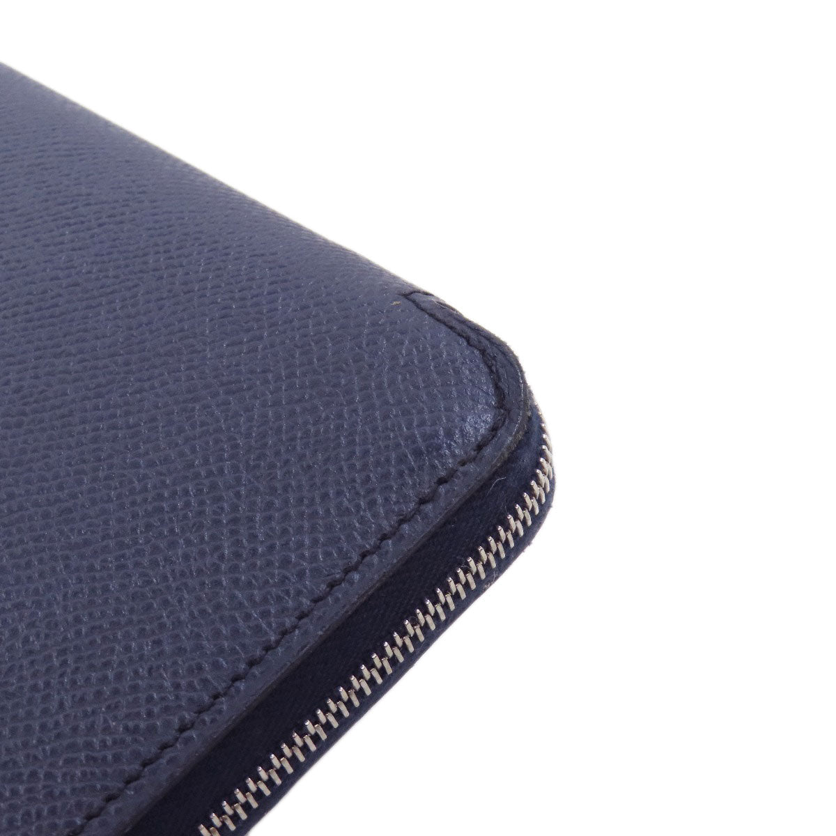 HERMES Long Wallet Purse Epsom Navy Azap Silk In Long Blue Indigo